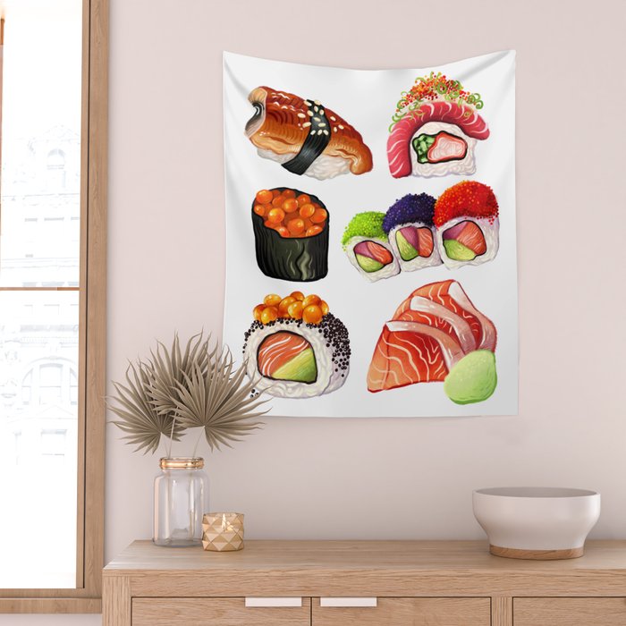 SUSHI Wall Tapestry Gallery Image 2