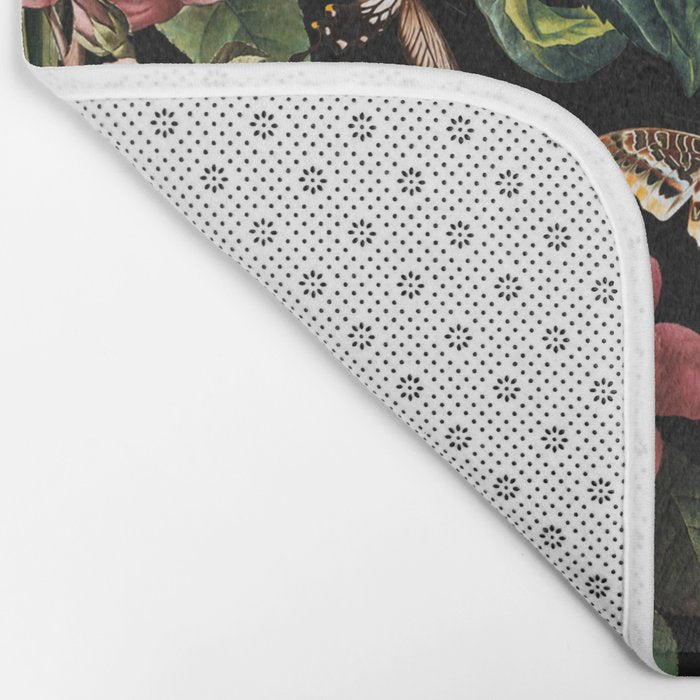 Floral and Butterflies Bath Mat Gallery Image 2