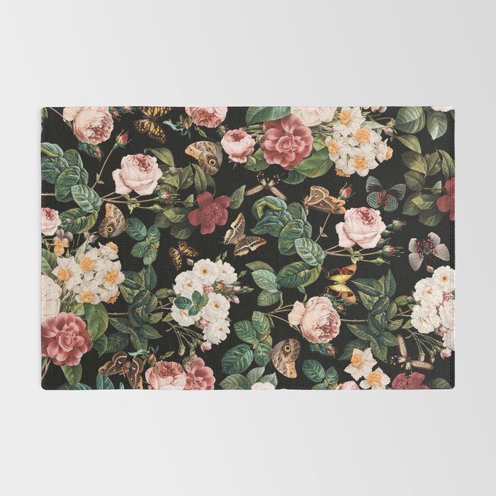 Floral and Butterflies Rug Gallery Image 2