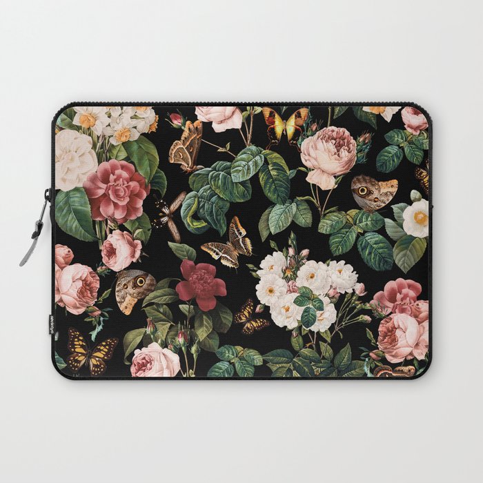 Floral and Butterflies Laptop Sleeve Gallery Image 1