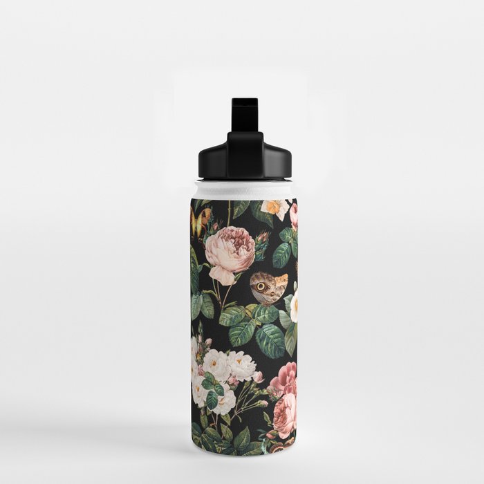 Floral and Butterflies Water Bottle Gallery Image 2