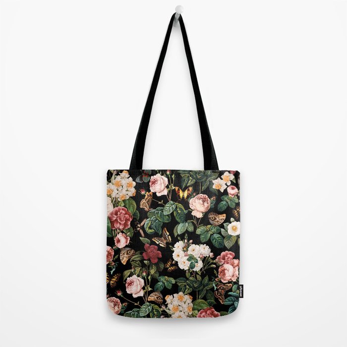 Floral and Butterflies Tote Bag Gallery Image 2