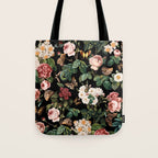 Floral and Butterflies Tote Bag Gallery Image 1