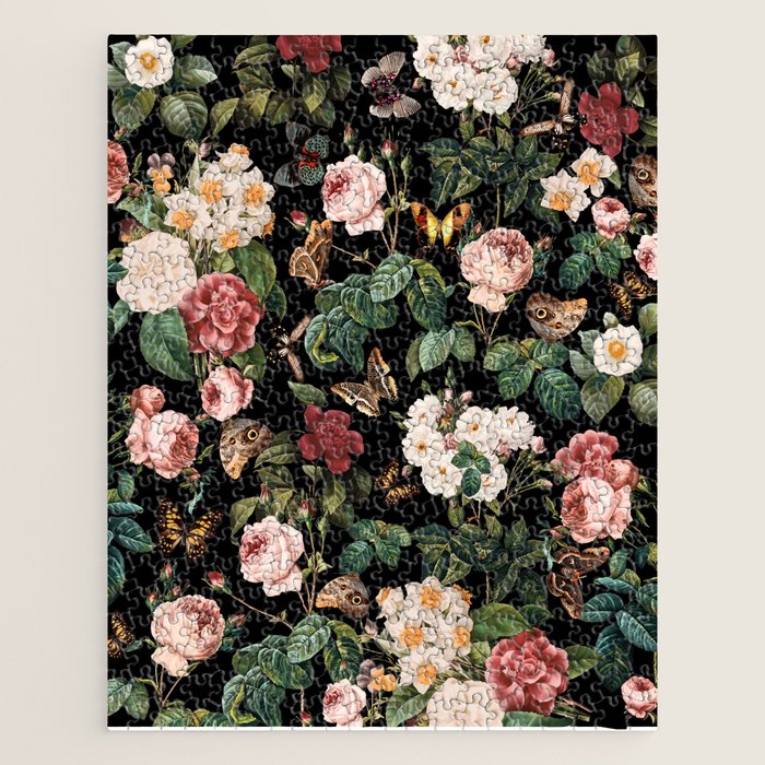 Floral and Butterflies Jigsaw Puzzle Gallery Image 1