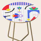 Memphis pattern 88 - 80s / 90s Retro Side Table Gallery Image 2