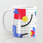 Memphis pattern 88 - 80s / 90s Retro Coffee Mug Gallery Image 3