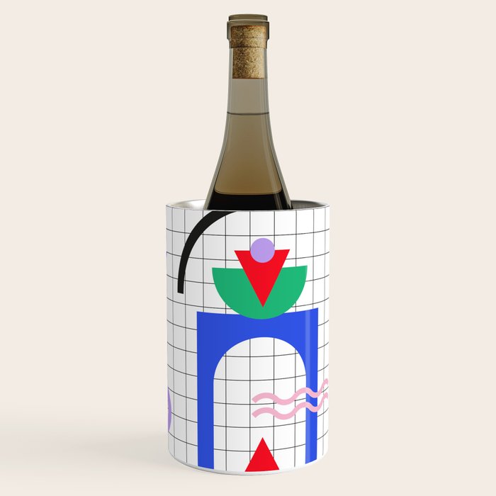 Memphis pattern 88 - 80s / 90s Retro Wine Chiller Gallery Image 3