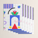Memphis pattern 88 - 80s / 90s Retro Wrapping Paper Gallery Image 3