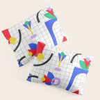 Memphis pattern 88 - 80s / 90s Retro Pillow Sham Gallery Image 3