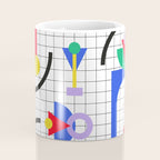 Memphis pattern 88 - 80s / 90s Retro Coffee Mug Gallery Image 4