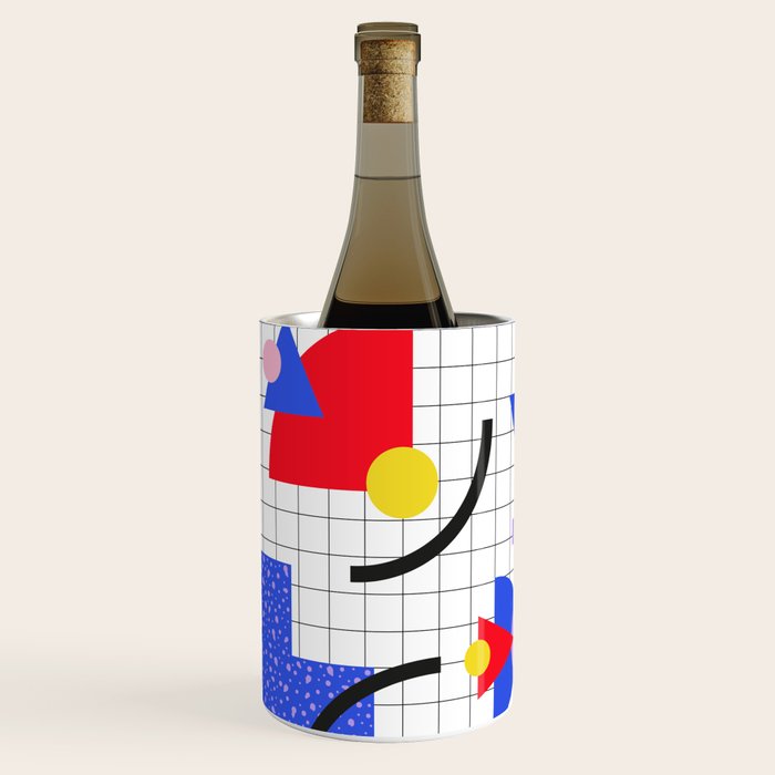 Memphis pattern 88 - 80s / 90s Retro Wine Chiller Gallery Image 2