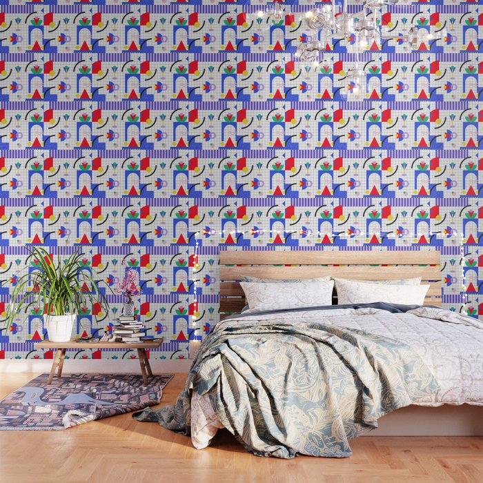 Memphis pattern 88 - 80s / 90s Retro Wallpaper Gallery Image 3