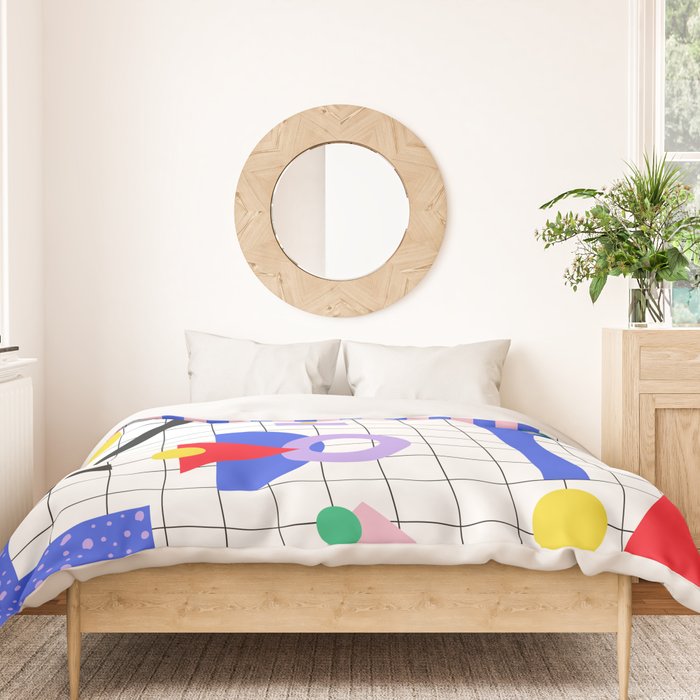 Memphis pattern 88 - 80s / 90s Retro Duvet Cover Gallery Image 3