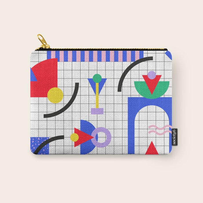 Memphis pattern 88 - 80s / 90s Retro Carry All Pouch Gallery Image 1