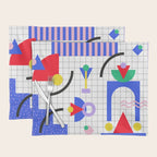 Memphis pattern 88 - 80s / 90s Retro Placemat Gallery Image 1
