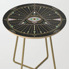 Evil Eye Mandala - Black Side Table Gallery Image 2