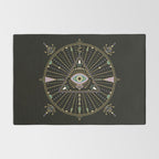 Evil Eye Mandala - Black Rug Gallery Image 2