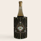 Evil Eye Mandala - Black Wine Chiller Gallery Image 1