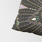 Evil Eye Mandala - Black Pillow Sham Gallery Image 4