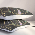Evil Eye Mandala - Black Pillow Sham Gallery Image 3