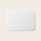 White And Black Pinstripe Line Stripe Minimalist Stripes Lines Drawing Bath Mat Gallery Image 1