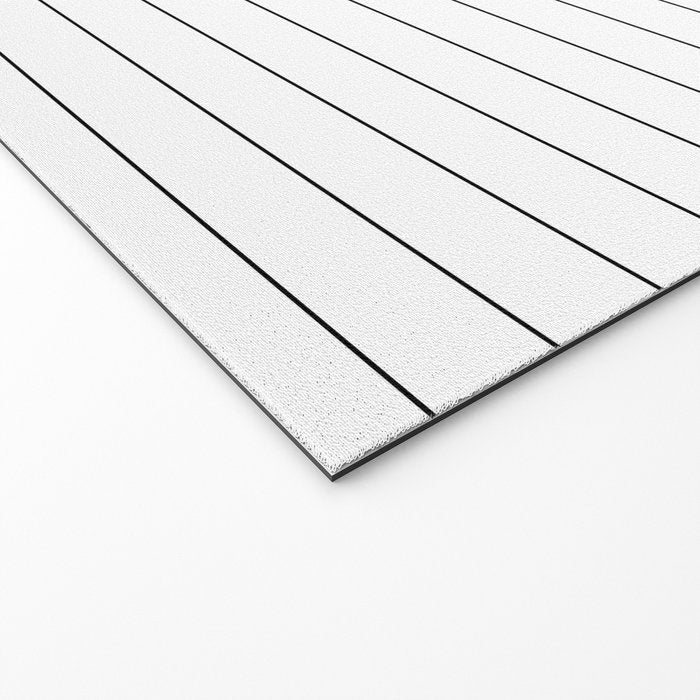White And Black Pinstripe Line Stripe Minimalist Stripes Lines Drawing Welcome Mat Gallery Image 2