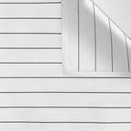 White And Black Pinstripe Line Stripe Minimalist Stripes Lines Drawing Wall Tapestry Gallery Image 3
