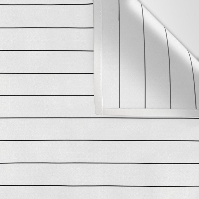 White And Black Pinstripe Line Stripe Minimalist Stripes Lines Drawing Wall Tapestry Gallery Image 3
