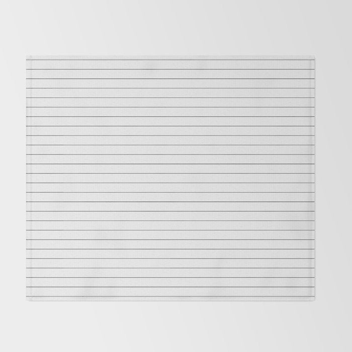 White And Black Pinstripe Line Stripe Minimalist Stripes Lines Drawing Throw Blanket Gallery Image 2