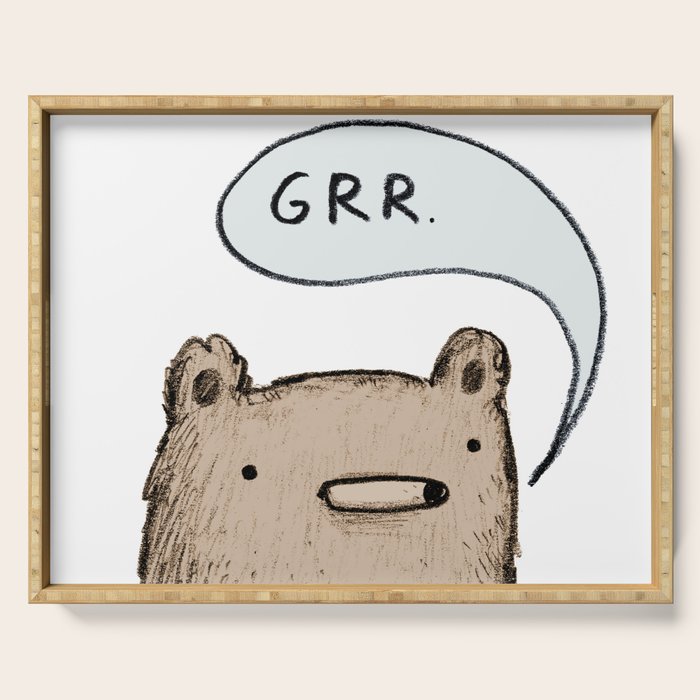 Growling Bear Serving Tray Gallery Image 1