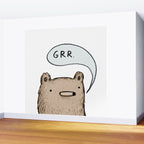Growling Bear Wall Mural Gallery Image 2