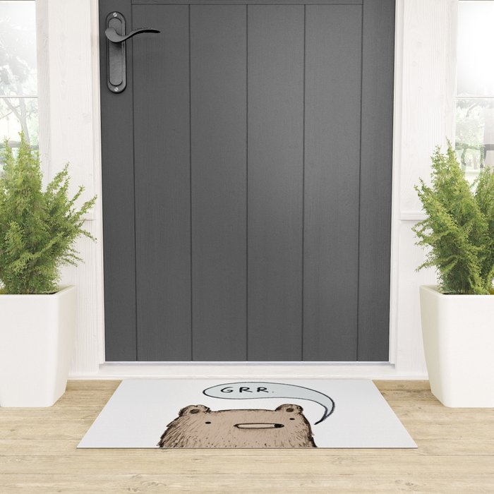 Growling Bear Welcome Mat Gallery Image 3