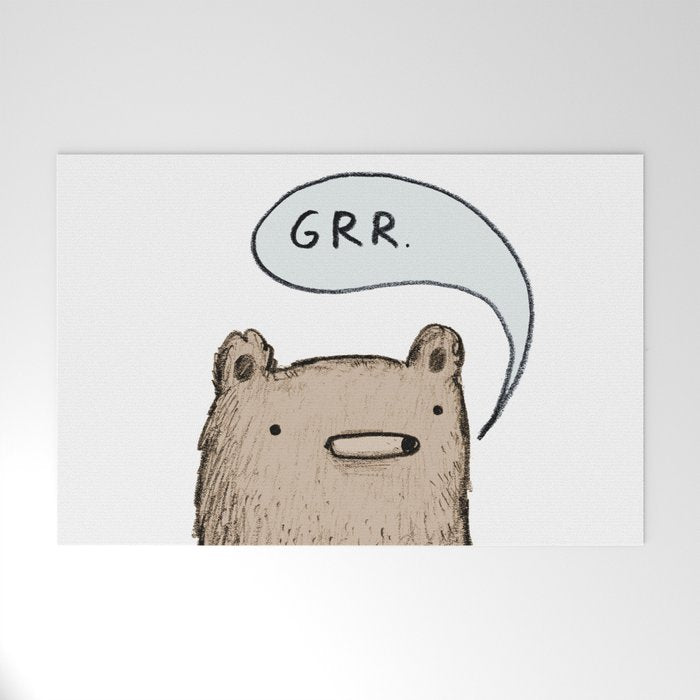 Growling Bear Welcome Mat Gallery Image 1
