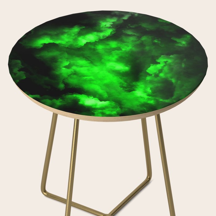 Envy - Abstract In Black And Neon Green Side Table Gallery Image 2