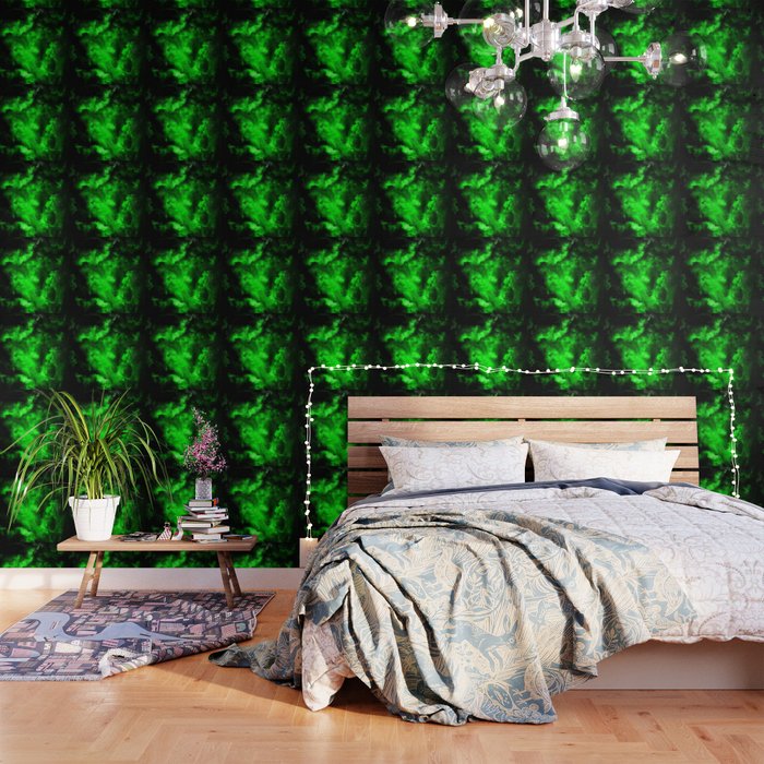 Envy - Abstract In Black And Neon Green Wallpaper Gallery Image 3