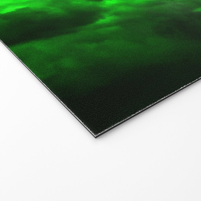Envy - Abstract In Black And Neon Green Welcome Mat Gallery Image 2