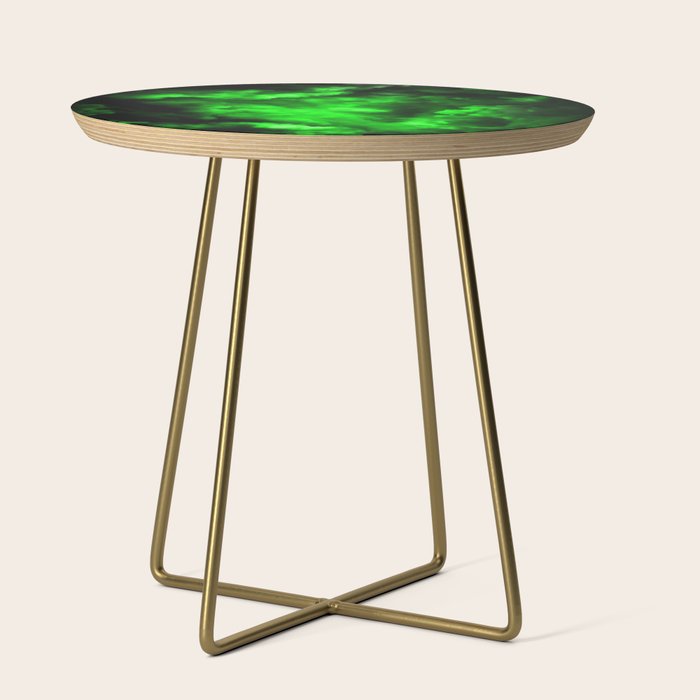 Envy - Abstract In Black And Neon Green Side Table Gallery Image 1
