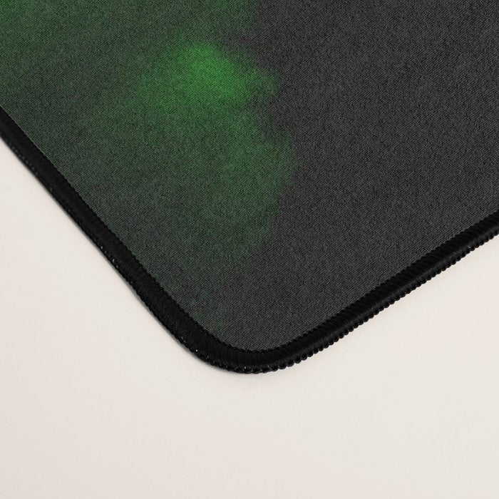 Envy - Abstract In Black And Neon Green Desk Mat Gallery Image 4