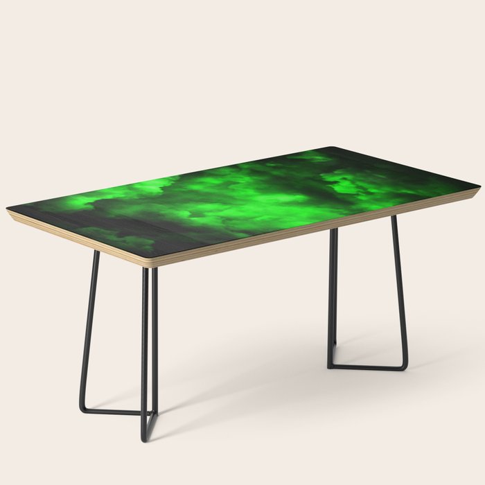 Envy - Abstract In Black And Neon Green Coffee Table Gallery Image 1
