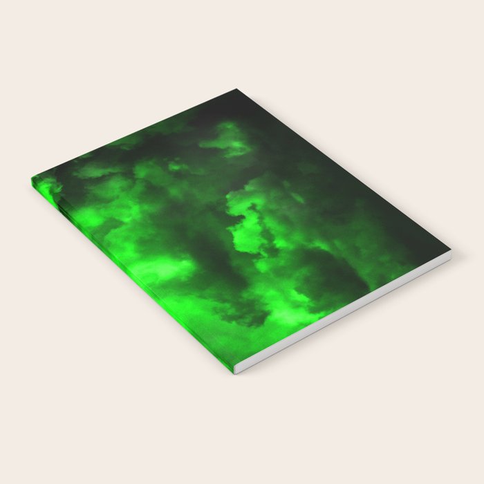 Envy - Abstract In Black And Neon Green Notebook Gallery Image 2