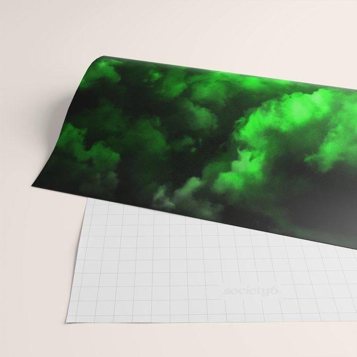 Envy - Abstract In Black And Neon Green Wrapping Paper Gallery Image 2
