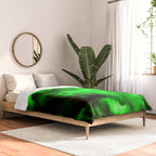 Envy - Abstract In Black And Neon Green Comforter Gallery Image 2