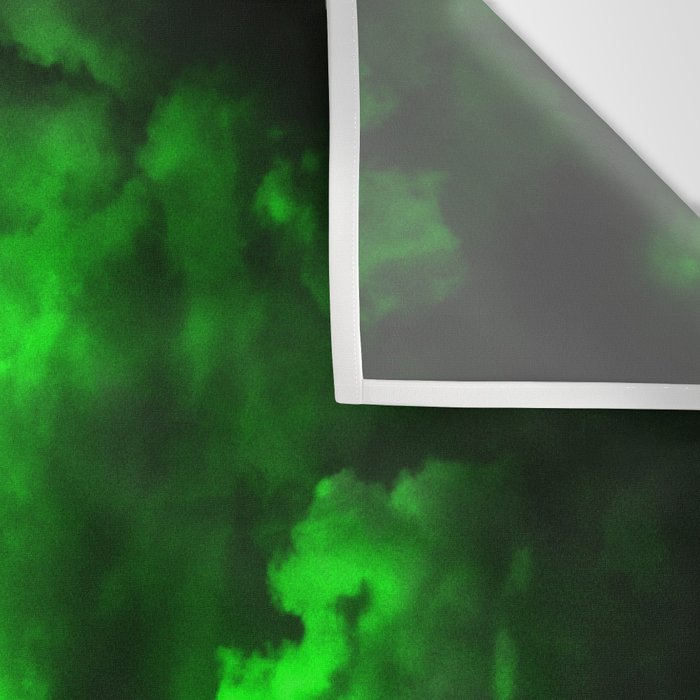 Envy - Abstract In Black And Neon Green Wall Tapestry Gallery Image 3