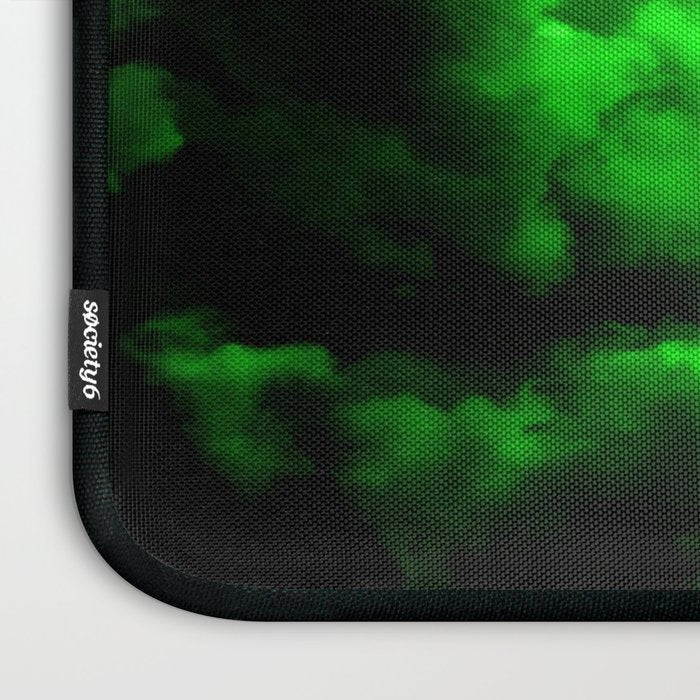 Envy - Abstract In Black And Neon Green Laptop Sleeve Gallery Image 3