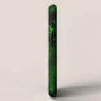 Envy - Abstract In Black And Neon Green iPhone Case Gallery Image 2
