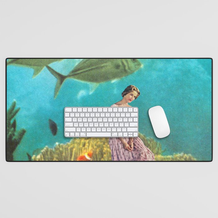 'It's Lonely Down Here' // Under the Sea Desk Mat Gallery Image 1