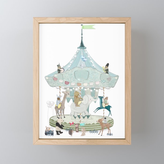 little carousel Mini Art Print Gallery Image 1