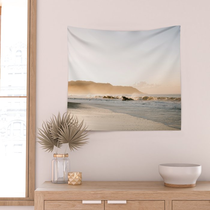 Costa Rica | Sunrise at Santa Teresa beach Costa Rica | Ocean vibes photography Wall Tapestry Gallery Image 2