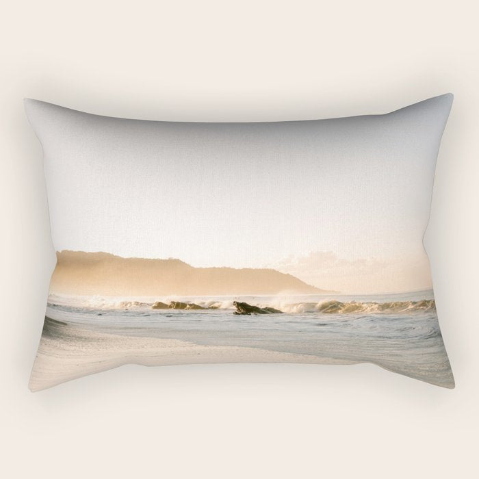 Costa Rica | Sunrise at Santa Teresa beach Costa Rica | Ocean vibes photography Rectangular Pillow Gallery Image 1