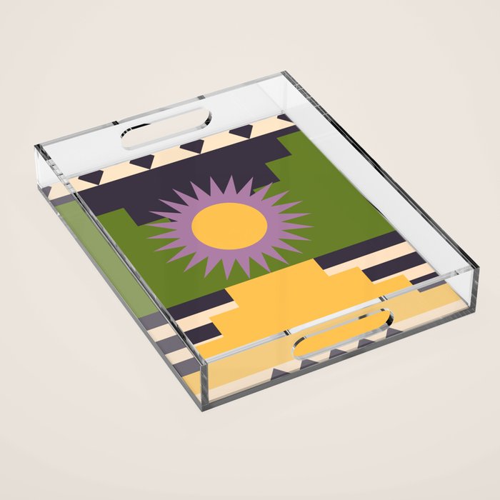 Geometric Abstraction 14 Acrylic Tray Gallery Image 1